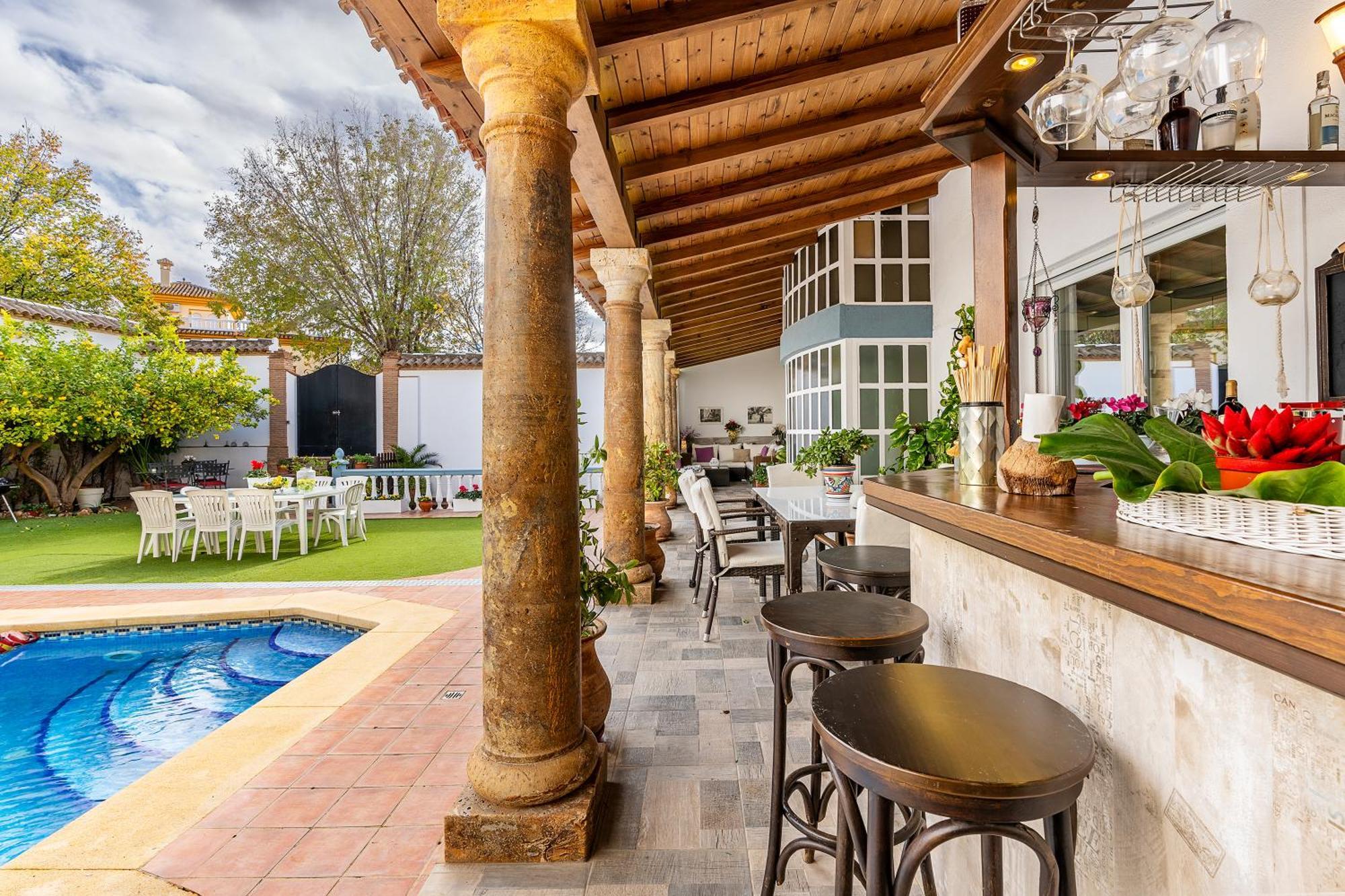 Villa Casa De Amigos La Latina Con Piscina, Chimenea Y Barbacoa Illora Esterno foto